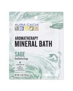 Aura Cacia Aromatherapy Mineral Bath 2.5 oz No Animal Testing