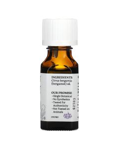 Aura Cacia Bergamot Pure Essential Oil 0.5 fl oz Inspiring Natural
