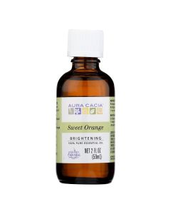 Aura Cacia Brightening Sweet Orange Pure Essential Oil 2 fl oz