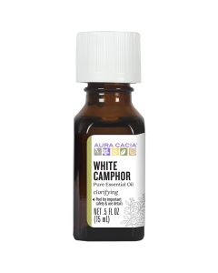 Aura Cacia Clarifying White Camphor Pure Essential Oil 0.5 fl oz - supplemynts.com