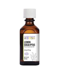 Aura Cacia Dispelling Lemon Eucalyptus Pure Essential Oil 2 fl oz