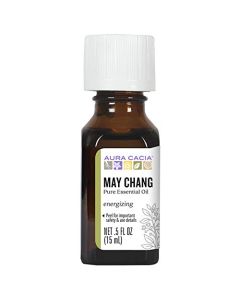 Aura Cacia Energizing May Chang Pure Essential Oil 0.5 fl oz