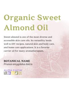 Aura Cacia Everyday Care Organic Sweet Almond Skin Care Oil 4 fl oz - supplemynts.com