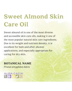 Aura Cacia Everyday Care Sweet Almond Skin Care Oil 16 fl oz - supplemynts.com