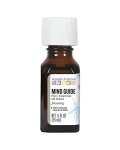 Aura Cacia Focusing Mind Guide Pure Essential Oil Blend 0.5 fl oz