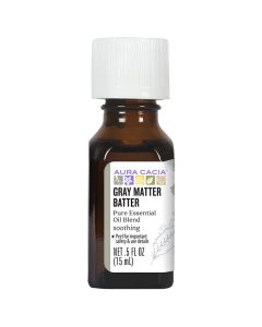 Aura Cacia Gray Matter Batter Pure Essential Oil Blend 0.5 oz