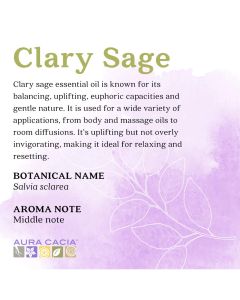 Aura Cacia Harmonizing Clary Sage Pure Essential Oil 0.25 fl oz - supplemynts.com