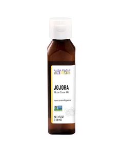 Aura Cacia Jojoba Skin Care Oil Noncomedogenic 4 fl oz - supplemynts.com