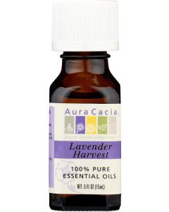 Aura Cacia Lavender Harvest 0.5 oz Pure Essential Oil Blend Organic