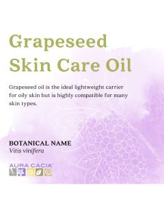 Aura Cacia Low-odor Everyday Care Grapeseed Skin Care Oil 16 oz - supplemynts.com