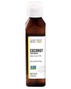 Aura Cacia Organic Fractioned Coconut Oil Skin Care Oil 4 fl oz - supplemynts.com