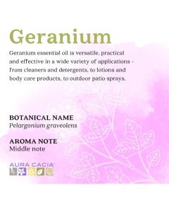 Aura Cacia Pure Essential Oil Balancing Geranium 0.5 fl oz