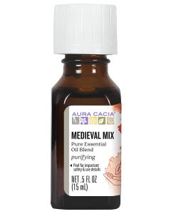Aura Cacia Pure Essential Oil Blend Medieval Mix Purifying 0.5 fl oz