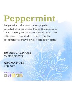 Aura Cacia Pure Essential Oil Cooling Peppermint 0.5 fl oz
