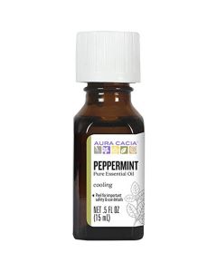 Aura Cacia Pure Essential Oil Cooling Peppermint 0.5 fl oz