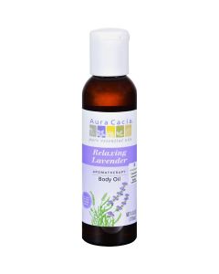 Aura Cacia Relaxing Lavender Body Oil 4 oz Free of Parabens