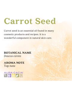 Aura Cacia Replenishing Carrot Seed Pure Essential Oil 5 fl oz
