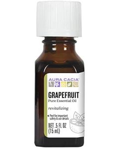 Aura Cacia Revitalizing Grapefruit Pure Essential Oil 0.5 fl oz
