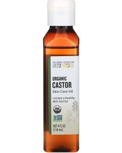 Aura Cacia Skin Care Organic Castor Oil Creates Healthy Skin Barrier