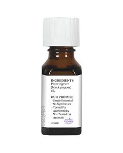 Aura Cacia Warming Black Pepper Pure Essential Oil 0.5 fl oz