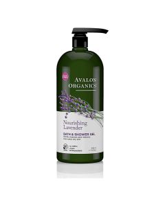 Avalon Organics Bath Shower Gel Nourishing Lavender 32 Oz Plant Based