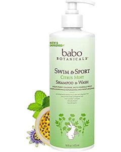 Babo Botanicals Swim Sport Citrus Mint Passion Fruit Shampoo Wash 16oz