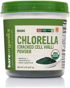 BareOrganics Chlorella Powder 8 Oz Boosts Natural Immunity Gluten Free