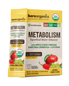 BareOrganics Metabolism Superfood Drink Mix Smoothie Booster Vegan
