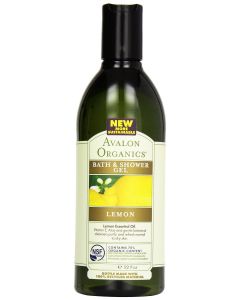 Bath Shower Gel Refreshing Lemon 12 Oz Plant Based Avalon Organics