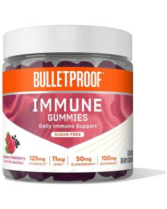 Bulletproof Sugar Free Immune 60 Gummies Raspberry Elderberry Flavored - supplemynts.com