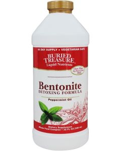 Buried Treasure Bentonite Detoxing Formula Peppermint Oil 32 Oz