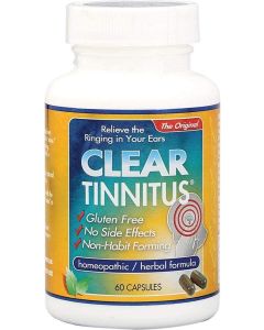Clear Tinnitus Homeopathic Formula 60 Capsules Herbal Gluten Free - supplemynts.com