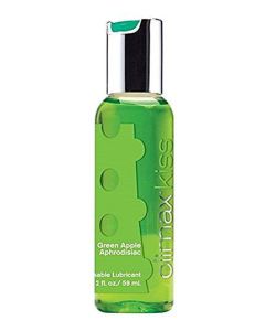 Climax Kiss Green Apple Aphrodisiac Kissable Lubricant 2 Oz - supplemynts.com