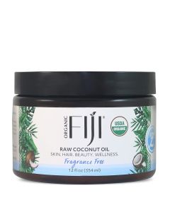 Coco Fiji Fragrance Free Organic Raw Coconut Oil For Whole Body 12 Oz