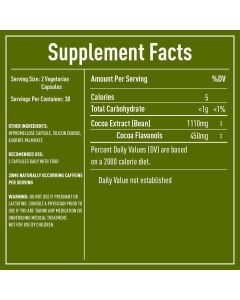 Cocoa Via Heart And Brain Daily Supplement Vegan 60 Capsules - supplemynts.com