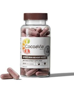 Cocoa Via Heart And Brain Daily Supplement Vegan 60 Capsules - supplemynts.com
