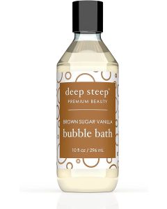 Deep Steep Brown Sugar Vanilla Bubble Bath 10 Oz Gluten Free Vegan