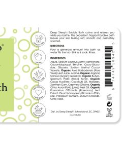 Deep Steep Coconut Lime Bubble Bath Vegan Alcohol Free