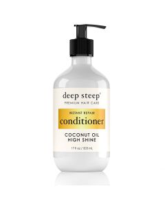 Deep Steep Coconut Oil High Shine Instant Repair Conditioner 17 Oz