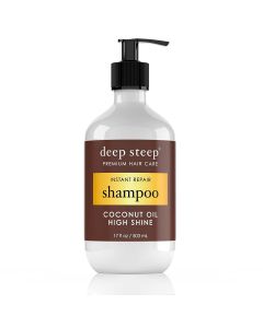 Deep Steep Coconut Oil High Shine Instant Repair Shampoo 17 Oz