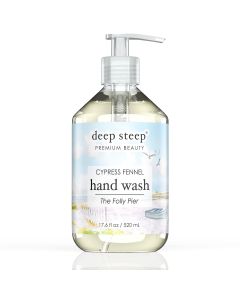 Deep Steep Cypress Fennel Vegan Hand Wash The Folly Pier 17.6 Oz