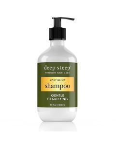 Deep Steep Gentle Clarifying Shampoo Daily Detox Vegan 17 Oz