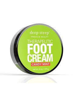 Deep Steep Premium Beauty Candy Mint Therapeutic Foot Cream 6 Oz