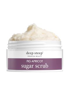 Deep Steep Premium Beauty Fig Apricot Sugar Scrub 8 Oz Vegan