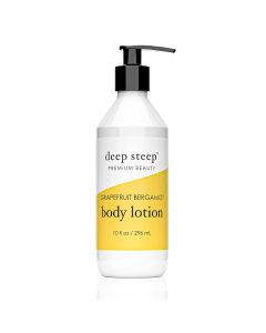 Deep Steep Premium Beauty Grapefruit Bergamot Body Lotion 10 Oz