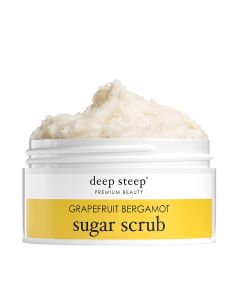 Deep Steep Premium Beauty Grapefruit Bergamot Sugar Scrub 8 Oz
