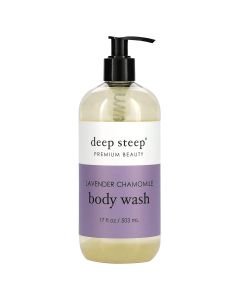 Deep Steep Premium Beauty Lavender Chamomile Body Wash 17 Oz