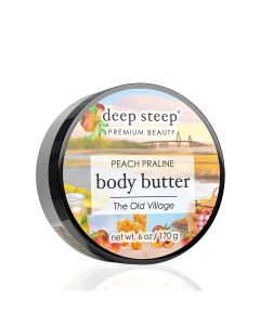 Deep Steep Premium Beauty Peach Praline Body Butter 6 Oz Vegan