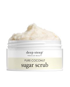 Deep Steep Premium Beauty Pure Coconut Vegan Sugar Scrub 8 Oz