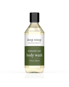Deep Steep Premium Beauty Rosemary Mint Vegan Body Wash 10 Oz